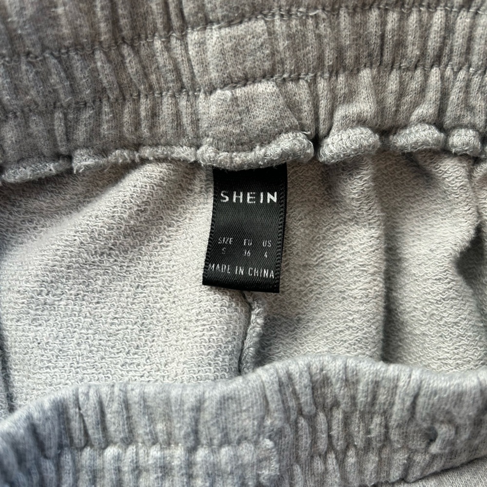SHEIN Gray Jogger Sweatpants with Butterfly Accents - Picture 3 of 3